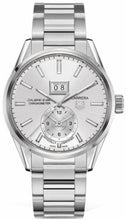 Load image into Gallery viewer, Authentic Tag Heuer Carrera GMT Calibre 8 Silver Bracelet WAR5011.BA0723 watch